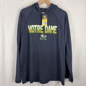 Notre Dame Fighting Irish Lightweight Pullover Hoodie Size Large NWT